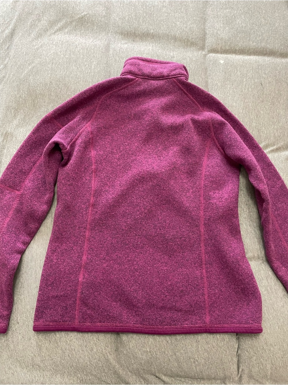 Patagonia Better Sweater 1/4 Zip Fleece Pullover Violet Red Dark Currant M - Picture 2 of 8